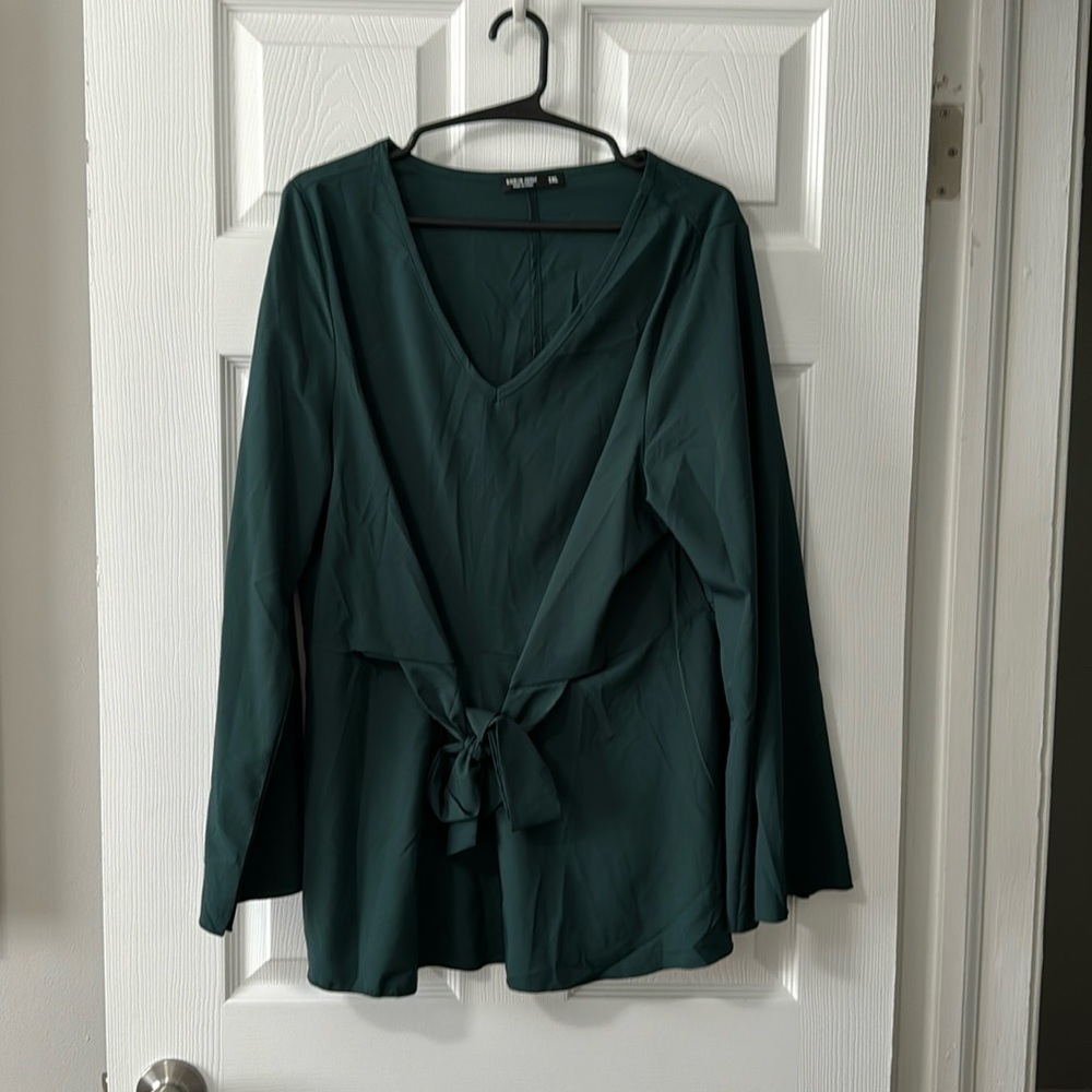 Tie blouse